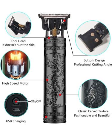 Buy Cordless Hair Clippers for Men - Travel-Friendly Rechargeable Hair Trimmer with 6 Earpicks - Best Hair Clipping & Sculpting Tool in Black - Buy Online on GoSupps.com