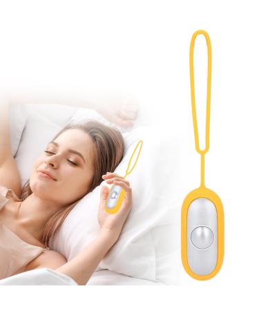 Sonew Handheld Sleep Aid USB Charging Microcurrent Sleep Assistant Instrument Anxiety Pressure Relief Sleep Aid Device(Yellow)