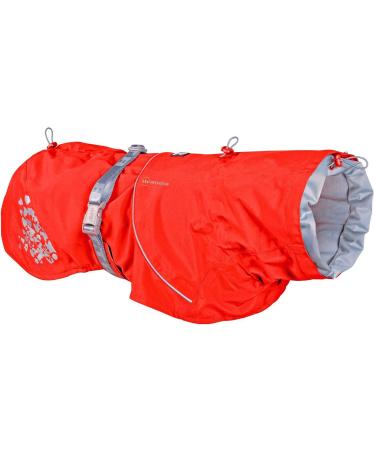 Hurtta Monsoon Eco Hundelegenmantel waterproof rain jacket for dogs with reflectors 100% recycled material red 50cm rose hip 50 cm - Buy Online on GoSupps.com