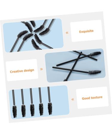 Ipetboom 200 Pcs Elbow Mascara Brush Accessories for Teen Girls Makeup Mascara Makeup Travel 9.7x0.6cmx4pcs Blackx4pcs - Buy Online on GoSupps.com