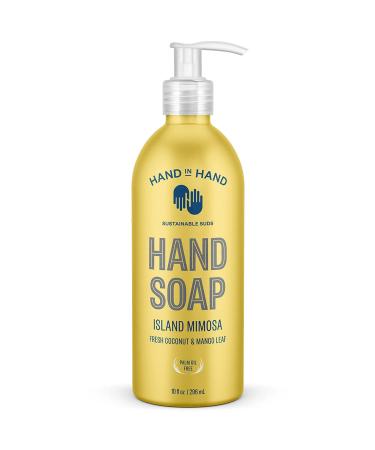 Hand in Hand Nourishing Liquid Hand Soap - Fresh Coconut & Mango Scent 4 Pack - 10 Fl Oz Island Mimosa - Pack of 4 - Buy Online on GoSupps.com