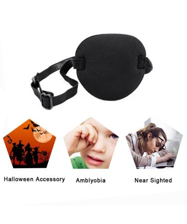 2PCS Adjustable Eye Patches for Amblyopia & Lazy Eye | Soft Medical Eye Patch Set - Black & Leopard Print for Kids & Adults - Buy Online on GoSupps.com