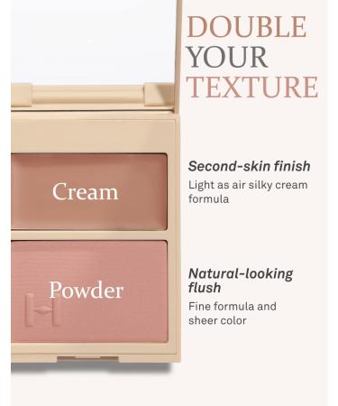 HINCE True Dimension Layering Cheek L001 - Cream & Pressed Powder, Silky Seamless Long Lasting Blush in Muted Beige & Elegant Rose Beige - Buy Online on GoSupps.com