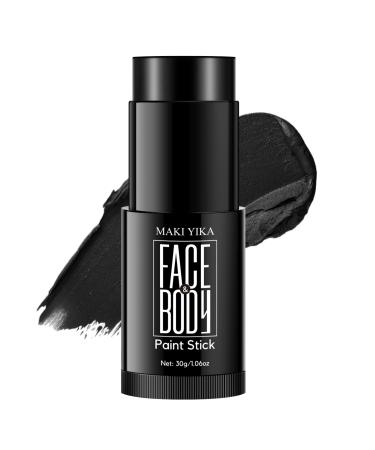 Black Face Body Paint Stick Eye Black Football Eyeblack Baseball Softball Non Toxic for Sports Ghost Skeleton Skull Halloween Cosplay Costume SFX Makeup (Black)