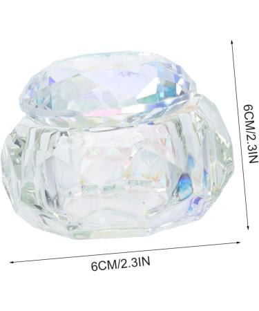 Healeved 1pc Nail Art Crystal Cup Glass Crystal Cup Nail Art Dish Crystal Nail Acrylic Nail Brush Liquid Dappen Dishes for Acrylic Nail Art Tools Delicate Pen Washing Cup Crystal Glass 6x6cm Assorted Color - Buy Online on GoSupps.com