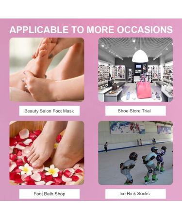 Disposable Foot Covers (100 pcs) | Plastic Socks & Boots for Wax Treatments | Ideal for Spa & Home Use - Buy Online on GoSupps.com