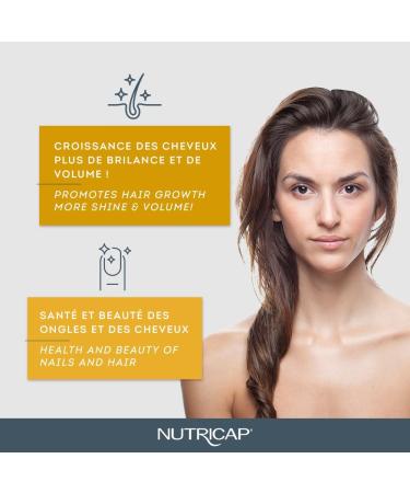 NUTRISANTE Nutricap Expert Hair & Nail Growth - Food Supplement for Fast Hair Growth - Exclusive Capiline Complex - Promotes Hair Growth & Development - Biotin Walnut Oil Vitamin B3-120 softgels - Buy Online on GoSupps.com