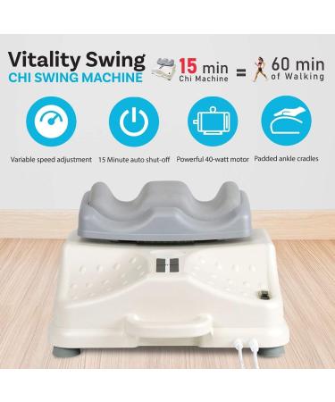 Daiwa Felicity Chi Swing Machine USJ-815 | Passive Aerobic Exerciser with Padded Ankle Cradle - Buy Online on GoSupps.com
