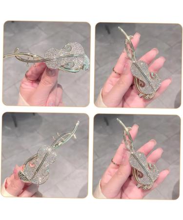 PLAFOPE Rhinestone Twist Clip Pipa Barrettes Chinese Hair Clips Pipa Hair Barrette Hair Bun Holder Chinese Hair Clamps Hair Clips for Fine Hair Pretty Hair Clips for Women French Pins - Buy Online on GoSupps.com