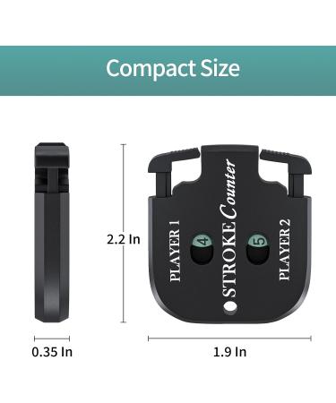 Vibit Mini Golf Score Counter Clicker (2 Pack) - Portable Stroke Tracking Tool and Keychain for Outdoor Putt Game Scorekeeping - Buy Online on GoSupps.com