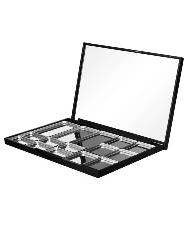 Palette Magn tique Compacte Vide pour Fards Paupi res 1 tui Magn tique Miroir Int gr Plateau Robuste en M tal pour Godets Cosm tiques Rangement Pratique pour Maquillage de