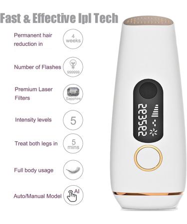 5-Light Intensity Hair Removal Device | Mild Painless & Permanent Solution for Full Body Use - Buy Online on GoSupps.com