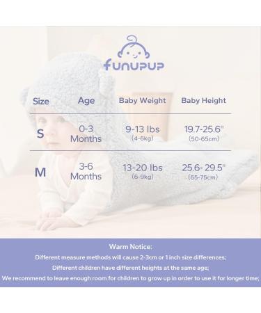 FUNUPUP Baby Hooded Swaddle Blanket | Winter Fleece Sleeping Bag for Newborn 3-6 Months | Brown Baby Clothes for Boys and Girls - Buy Online on GoSupps.com