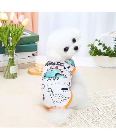 Amaone Chihuahua Dog Coat - Leopard Print Knit Jacket for Small Dogs | Style & Comfort in M Size (1124debka-orange) - Buy Online on GoSupps.com
