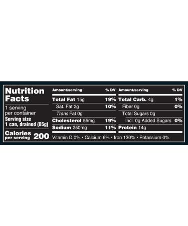 Crown Prince Smoked Baby Clams 3.75oz (Pack of 12) - Premium Seafood Delicacy - Buy Online on GoSupps.com