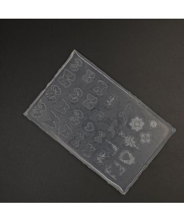 MCAORI 3D Nail Art Mold with Bowknot Patterns Template Carving Sticker Stencil Tools Creative Stunning Nail Decorations Moulds - Buy Online on GoSupps.com