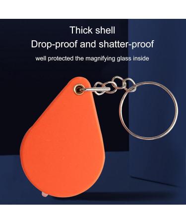 Small Magnifyingg Glass - Keychain | Magnifyingg Glass | Reading Magnifyingg Glass Folding for Old People Portable for Reading Handheld Folding - Buy Online on GoSupps.com