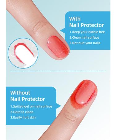 EBANKU 100pcs Nail Polish Protector Set - Cuticle & Finger Shield for Nail Art French Tips & Stamping Includes Scissors & File | Perfect for DIY Nail Painting - Buy Online on GoSupps.com