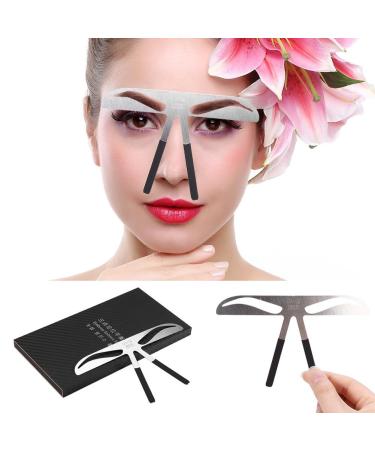 Duevin eyebrows template eyebrow positioning balance measurement tool for semi permanent make -up eyebrows microblading positioning symmetrical measuring slide (03 #)