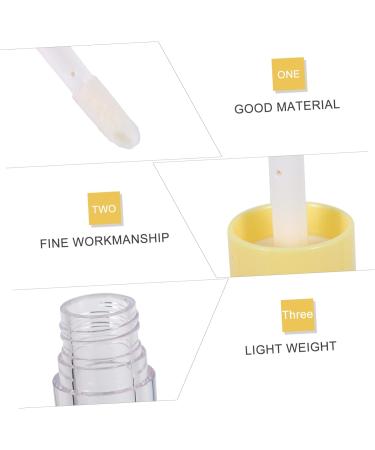  SKISUNO 10 Pieces Lip Gloss Travel Bottles Travel Bottles Lip Gloss Tubes Bulk Empty Refillable Lip Balm Pink Containers Clear Lip Glosses Lip Oil Bottles Lip Balm Tubes Plastic Yellow - Buy Online on GoSupps.com