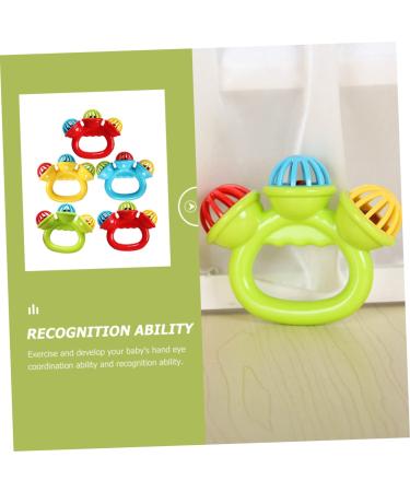 Ibasenice 15 STK Hand Bell Baby Toys - Soothing & Gripping Plastic Toys for Newborns - International Shipping Available - Buy Online on GoSupps.com