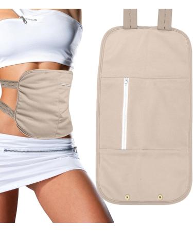 Buy Lingjiong Reusable Castor Oil Compress for Liver Detox & Sleep Support - Khaki | Eco-Friendly Oil Packs - Buy Online on GoSupps.com