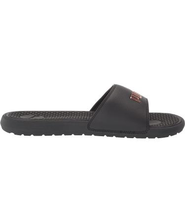 PUMA Women's Cool Cat Bold Slide Sandal 8 - Puma Black-Rose Gold | Stylish Summer Footwear - Buy Online on GoSupps.com