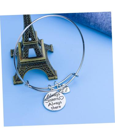 CALLARON 4 Pcs Good Sister Bracelet Adjustable Bracelet Wrist Chain Durable Bracelet Exquisite Wristwear Silver Bracelet Wrist Jewelry Charm Filler Supplies Gift Alloy 6.5 6.5cmx3pcs Silverx3pcs - Buy Online on GoSupps.com