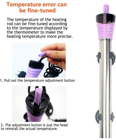 HEEPDD Aquarium Heater - 50W 100W 200W 300W 500W Stainless Steel Electrical Thermostat | Ideal for Fish Tanks - Buy Online on GoSupps.com