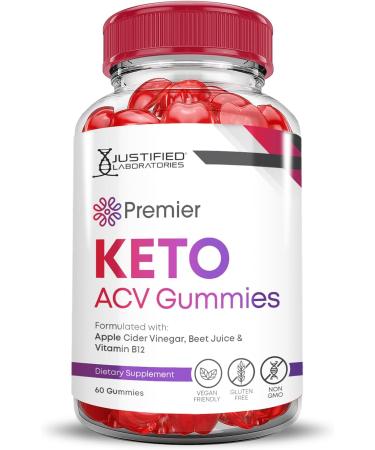 Buy 2 Pack Premier Keto ACV Gummies | 1000MG Apple Cider Vinegar with Pomegranate & Beet Juice | Vegan Non-GMO 120 Gummies - Buy Online on GoSupps.com