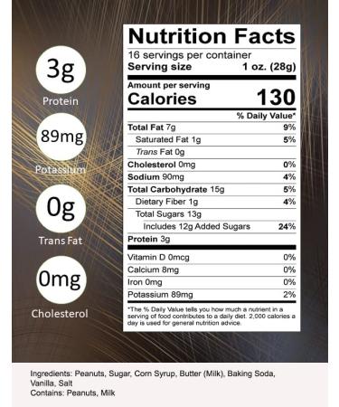 Brittle Brothers Peanut Brittle - 16 oz. Box | 4x more Nuts | Corporate Christmas Gift Set | 1 Pound Pack | Cashew Pecan Bacon Chocolate Peanut - Buy Online on GoSupps.com