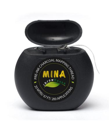 MINA ibrow Pre-Inked Microblading String | Bamboo Charcoal Thread | Mess-Free Eyebrow Mapping Tool | White 20M - Buy Online on GoSupps.com