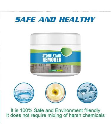 Marble Stone Platform Cleaning Powder Stone Stain Remover Stone Cleaning Powder Cleaner and Polish for Marble Quartz Frosted Strong Oil Removal for Marble Granite Tile (3Pcs) - Buy Online on GoSupps.com