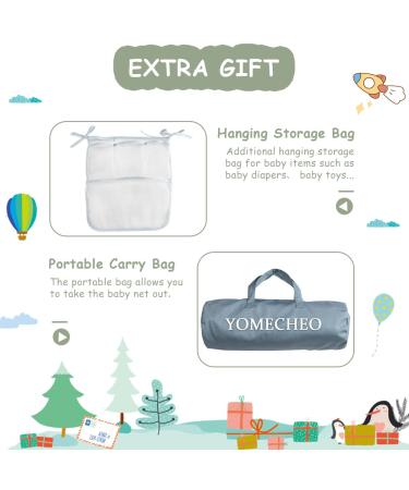 YOMECHEO Baby Crib Tent  Baby Safety Net for Cribs to Keep Baby from Climbing Out  Stable Structure Design with Strong Rods  See-Through Mesh Crib Mosquito Net - Buy Online on GoSupps.com