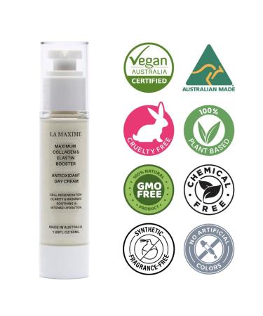 Buy Maximum Collagen & Elastin Booster Day Cream | Anti-Aging Hydrating Radiant Skin | 1.69 Fl Oz - International Shipping Available - Buy Online on GoSupps.com