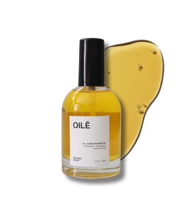 Bronze Boss Oil Botanical Dry Body Oil 99% Natural Lightweight Non-Greasy Fast-Absorbing Moisturizer for Dry Skin with Rosewood Verbena Scent After-Shower Hydration 3.4 oz Travel Size