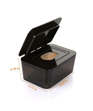 Whiidoom Baby Wipes Dispenser - Dustproof Holder for Fresh & Moist Wipes (Dark Brown) - Buy Online on GoSupps.com