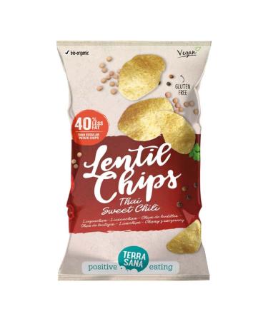 Terrasana Thai lentil chips with sweet chili 75g. Vegan