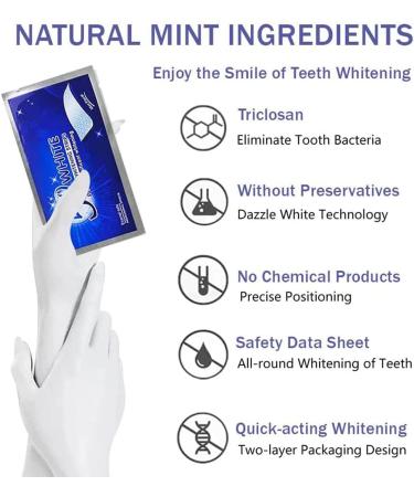 7-Piece Teeth Whitening Kit & Cleaning Tools - Remove Smoking & Coffee Stains, Dental Plaque - Mint Flavor 5D - Buy Online on GoSupps.com