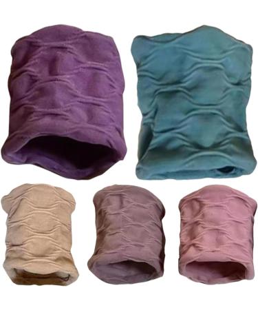Bexdug Hair Elastics No Damage - Stretch Hair Bobbles Seamless Cotton Headband Rope Hair Bands Ponytail Holder Wide Hairties for Thick Heavy Curly Hair - Buy Online on GoSupps.com