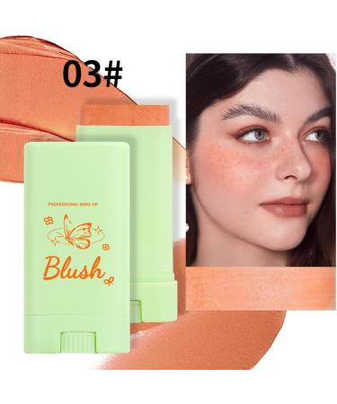 PICKX Colorful Moisturizing Stick Colorful Makeup Pink Stick Lasting Natural Makeup Eye Shadow Lip Cheek Waterproof for All Skin (orange One Size) Orange One Size - Buy Online on GoSupps.com