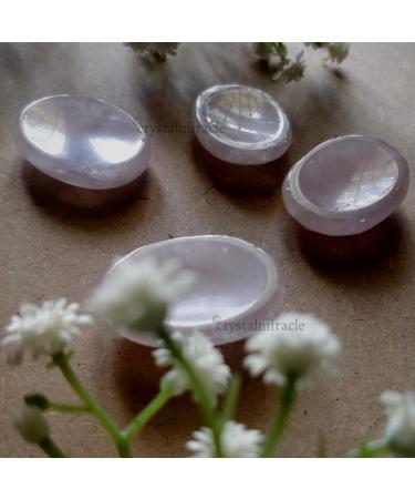 crystalmiracle Rose Quartz Palm Stone Pocket Gemstone Gift Crystal Healing Feng Shui Wellness Love Peace Positive Energy Handcrafted - Buy Online on GoSupps.com