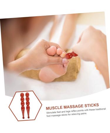 Collbath 2-in-1 Acupuncture Rod & Massage Devices | Face Foot & Muscle Roller | Thai Health Care Tool - 13x2.5cm - Buy Online on GoSupps.com