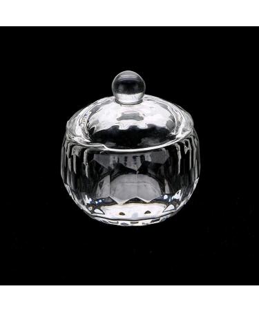 2Pcs Round Crystal Glass Dappen Dish for Nail Art Acrylic Liquid Powder Dappen Dish Glass Crystal Cup Glassware Tools - Buy Online on GoSupps.com