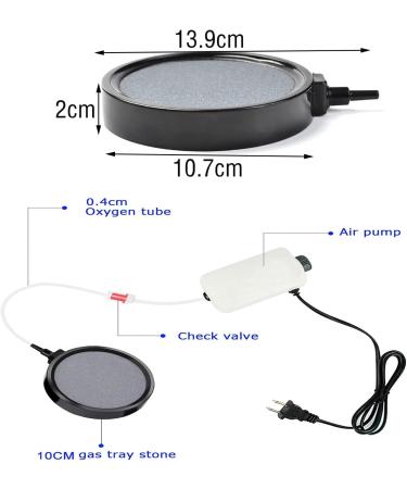 Hzyclzh Air Stone Disc - Premium Aquarium Air Stone for Fish Tanks Ponds & Aquaculture - Oxygen Stone for Enhanced Water Aeration - Buy Online on GoSupps.com