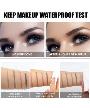 Long-Lasting Waterproof Microblading Eyebrow Pencil - 4 Tip Eyebrow Pen in Smoke Gray | Natural Makeup - Buy Online on GoSupps.com