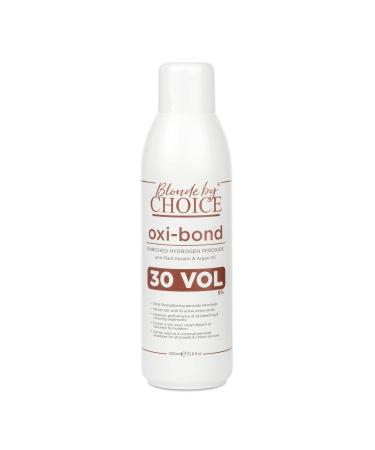 Blonde By Choice Oxi-bond 30 Vol Developer Enriched 9% Hydrogen Peroxide with Keratin Argan Oil & Amino Acids. Mix Hair Bleach Powder And Peroxide to Improve Hair Colouring or Bleaching 1000ml