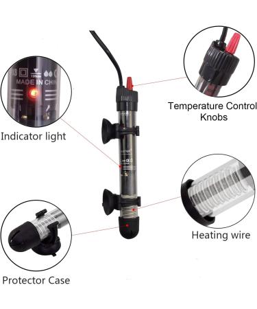Buy ESOES 50W Waterproof Aquarium Heating Rod with Thermostat for Aquariums and Water Turtles - Ideal for Tanks Up to 60L - Buy Online on GoSupps.com