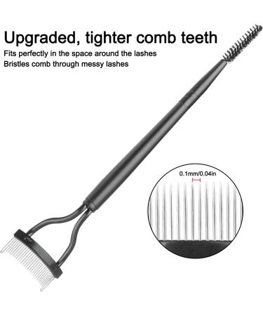 GREVOSEA Eyelash Separator - Double Head Brush & Comb for Perfect Mascara Application | 16cm Eyelash Tools (Black) - Buy Online on GoSupps.com