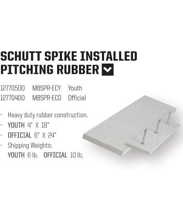 META Title: Schutt Baseball & Softball Bases Set Hollywood Pitching Rubber for Outdoor Yard Games - Buy Online on GoSupps.com